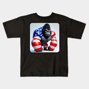 Grumpy Gorilla #7 Kids T-Shirt